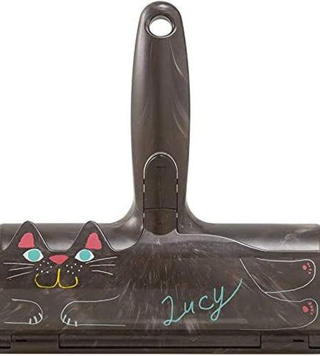 Pet Hair Remover Roller - Lint Roller for Pet Hair - Self-Cleaning Dog & Cat Hair Remover - Clean Furniture, Carpets, Bedding, Clothing and More. Grey