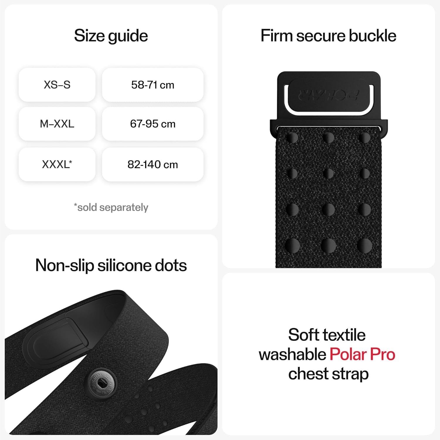 H10 Heart Rate Monitor Chest Strap - ANT + Bluetooth, Waterproof HR Sensor for Men and Women