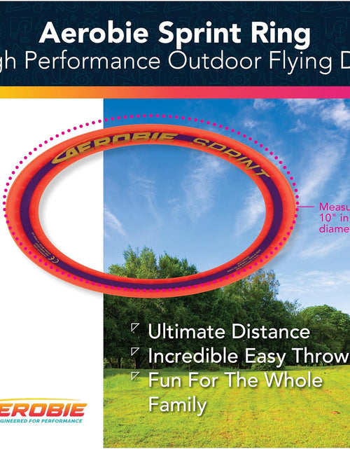 Load image into Gallery viewer, Sprint Ring Outdoor Flying Disc, 10 Inches, Orange
