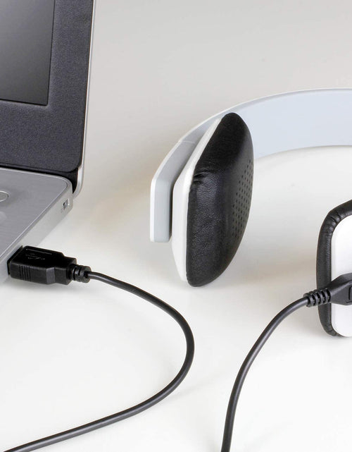 Load image into Gallery viewer, Bluetooth Wireless Headphones with Built-In Battery, Stream Audio from Iphone, Ipad, Smartphone, Tablet, PC, MAC, Laptop, White (ABH04F), Medium
