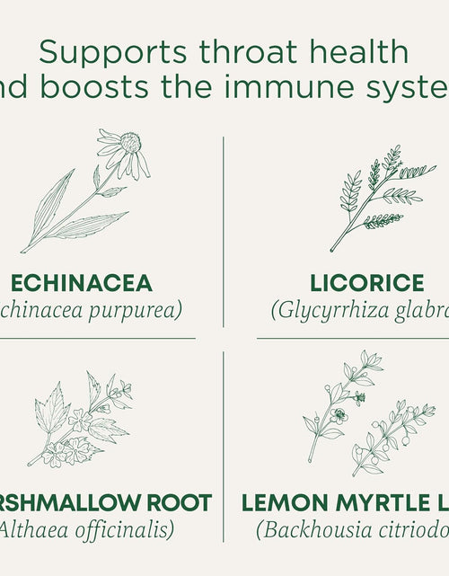 Load image into Gallery viewer, Throat Coat Organic Pectin Throat Drops, Lemon Ginger Echinacea, Soothes Sore Throats, 16Ct.

