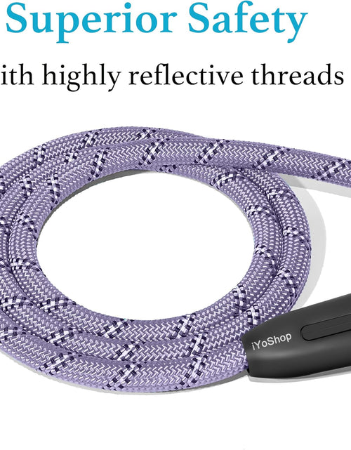 Load image into Gallery viewer, 6 FT Durable Slip Lead Dog Leash with Padded Handle and Highly Reflective Threads, Dog Training Leash, (Small, 0~35 Lbs, Black)
